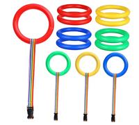 BAZEITFLOW 12 Pcs Bright Color Walking Ropes with Round Ring Handles Extendable Safety Leashes for Preschool Daycare Kindergarten Anti-Lost Line Ropes to Teach to Line Up and Enhance Outdoor