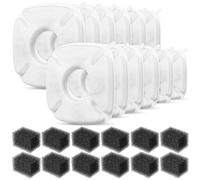 BAZEITFLOW 12 Sets Pet Water Fountain Filters Compatible with Dog Cat Water Dispensers Enhanced Filtration Versatile Use with Various Brands
