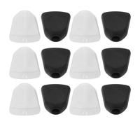 BAZEITFLOW 12 Sets Tuning Peg Buttons for Folk Electric and Acoustic Guitar Tuners Machine Handle Replacement Guitar Pegs Black and White Decorative Random Color