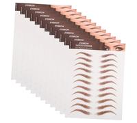 BAZEITFLOW 12 Sheets Eyebrow Tattoo Stickers Hair-like Peel Off Transfers for Grooming Shaping Makeup Material for Natural Semi- Look Suitable for Sparse Uneven Brows