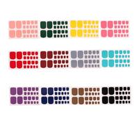 BAZEITFLOW 12 Sheets Toe Nail Decals Nail Wraps DIY Full Cover for Home and Salon Painting Decorating