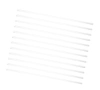 BAZEITFLOW 12cm Borosilicate Solid Glass Stirring Rods 12pcs High Temperature Resistant Lab Glass Muddler Mixing Sticks for Scientific Experiments and Paint Stirring