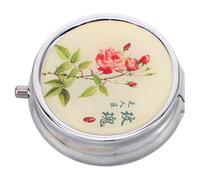 BAZEITFLOW 12g Rose Scented Solid Balm for Women Portable Fresh Fragrance Perfume Compact Body Aromatherapy Travel Scent Balm
