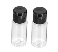 BAZEITFLOW 12pcs 15ml Pet Lotion Containers Refillable Emulsion Bottles with Black Flip Caps Travel Sample Bottles for Personal Care and Makeup Storage