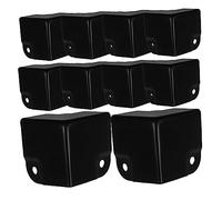 BAZEITFLOW 12pcs Black Corner Guards Decorative Edge Protectors for Wooden Speaker Boxes Jewelry Box Corner Braces Furniture and Musical Instrument Cabinet Hardware