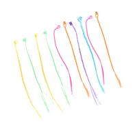 BAZEITFLOW 12pcs Braided Hair Extensions Clip Colorful Fresh Hair Pins for Party Festival Accessories