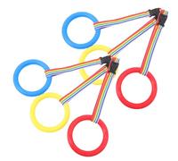 BAZEITFLOW 12pcs Detachable Round Handle Rope for Group Fit Safety Leash with Plastic Rings Daycare Walking Line for Classroom Outdoor Nursery Protection