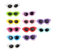 BAZEITFLOW 12pcs Dog Hair Clips and Adorable Puppy Sunglasses Hairpins Mixed Colors Cute Cat Hairpins for Pet Decoration Accessories