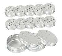 BAZEITFLOW 12Pcs Dog Scent Training Case Aluminum Container for Scent Detection Dogs Tool to Exercise Nose and Reduce Stress and Hunting Simulation