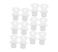 BAZEITFLOW 12pcs Hot Water Bag Stopper Rubber Replacement Stopper Rubber Plugs Hot Water Bag Replacement for Travel Bottles White
