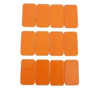 BAZEITFLOW 12pcs Orange Slide Lid Tin Boxes 60x34x11mm - Metal Packaging Containers for Lip Balm, Soap, Lip Gloss Storage - Compact Travel and Organizers