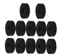 BAZEITFLOW 12pcs Rubber Vibration Isolator Pads Od Id Thick Anti-vibration Washers for Mechanical Damping Noise Reduction Stability Enhancement
