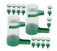 BAZEITFLOW 12pcs Small Bird Water Dispenser for Cage Parrot Pigeon Automatic Abs Water Feeder with Large Capacity Easy to Clean Drinking Bottle for Pet Birds