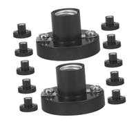 BAZEITFLOW 12pcs Small Screw Light Bulb Socket Holder for Electrical Physics Experiments Lamp Socket with Screw Base for Educational Labs and Research Institutions