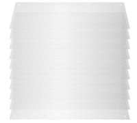 BAZEITFLOW 12pcs Splash-proof Pet Cage Liner Panels 35.6x11.5cm 100 Cable Ties, Splash Guard for Rabbit, Guinea Pig, Ferret Habitats and Small Animal Cage Edge Protection