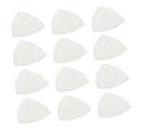 BAZEITFLOW 12pcs Transparent Non-slip Nylon Liuqin Picks Professional Yueqin and Da Ruan Guitar Plectrums with Anti-skid Ring Comfortable Grip for String Instruments