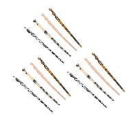 BAZEITFLOW 12pcs Vintage Style Acetate Hair Chopsticks Hair Sticks for Women Solid Hairpins for Chignon Elegant for Banquets Cosplay Daily Use