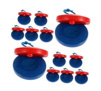 BAZEITFLOW 12PCS Wooden Castanets Orff Method Percussion Instruments for Rhythm Training Musical with Pure Sound Quality and Design for Early Music Development and Group Activities