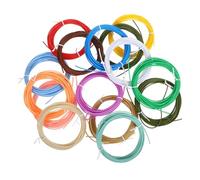 BAZEITFLOW 15 Rolls Pcl Filament for Printing Pens Low Temperature Plastic Material with Glossy Finish Use Refills for Arts Crafts and DIY Projects High Speed Printing Supplies Mixed Colors