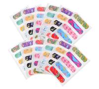 BAZEITFLOW 150pcs Cartoon Wound Bandages Breathable Flexible Knuckle Stickers for PE Material Adhesive Patches Stop Bleeding Promote Healing