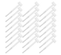 BAZEITFLOW 150pcs Nail Polish Brush Replacement Soft Bristles Mini Disposable Nail Brushes with Handle for Precise Gel Polish Dip Powder Liquid Application Fit DIY and Salon Use