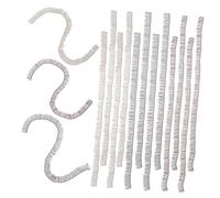 BAZEITFLOW 15pcs Doll False Eyelashes Set 0.8cm Strip Lashes for Toy Doll Diy Craft Supplies Black Brown Tea Color Decorative Eyelashes