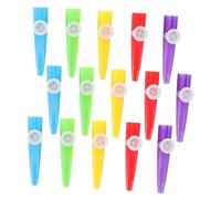 BAZEITFLOW 15pcs Plastic Kazoos Beginner Practice Lightweight Classroom Music Instruments for Boys and Girls Music Games