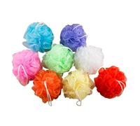 BAZEITFLOW 16pcs Mesh Shower Bath Balls Reusable Body Scrubber Sponge Set Mixed Colors for Exfoliating and Cleaning in Bathroom Accessories