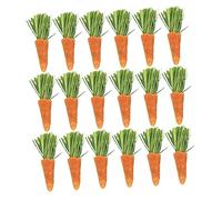 BAZEITFLOW 18Pcs Rabbit Chew Carrots Premium Teething Sticks for Small Animals for Hamsters Guinea Pigs and Bunnies Durable and Safe Chew for Teeth Care