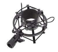 BAZEITFLOW 1Pc Adjustable Microphone Stand Desktop Live Microphone Holder for Conference Rooms Churches Shock Mount Design Stabilizes Your Mic Black Finish