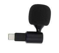 BAZEITFLOW 1Pc Type C Microphone for Phone Laptop Tablet Bendable Design with Sponge Cover for Live Streaming Gaming Flexible for Optimal Angle High Sound Quality