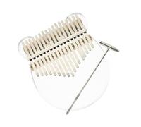 BAZEITFLOW 1set Acrylic Kalimba Thumb Piano for Boys and Girls Note Mini Musical Instrument Pure Sound for Beginners Parties and Outdoor Fun Includes Tuning Hammer and Packaging