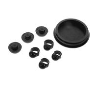 BAZEITFLOW 1set Ethereal Drum Silicone Accessory Set Sound Dampening Cover Finger Sleeves Foot Pads Fit for All Drum Brands Durable Wear-resistant Material Multiuse Design for Enhanced