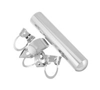 BAZEITFLOW 1set Guitar Slide Bar with Metal Finger Picks for Electric Acoustic Instruments Easy to Use Modern Silver Design Enhanced Fingerstyle Experience for Musicians
