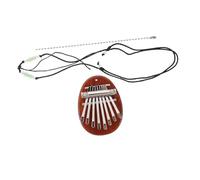 BAZEITFLOW 1set Keys Mini Kalimba Finger Piano Lanyard Portable Musical Instrument for Beginners for Birthdays Christmas and Valentine Day Style