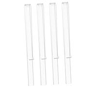 BAZEITFLOW 2 Pairs Clear Acrylic Music Stand Page Holders Sheet Music Clips Page Clips Composers Practical Reading Accessory