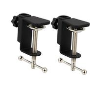 BAZEITFLOW 2 PCS Adjustable Metal Table Microphone Mount Clamp for Desktop Mic Boom Arm Stand Holder Suitable for Live Streaming Recording Singing and Broadcasting Use