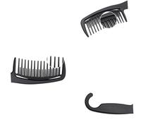 BAZEITFLOW 2 pcs Carbon Fiber Hanging Hair Combs Black Household Styling Cutting Tool for Women Hairdressers Salon Use with Wide Tooth Design for Scalp Care