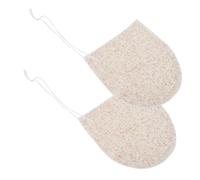BAZEITFLOW 2 pcs Exfoliating Face Scrubber Gloves Dual Sided Facial Cleansing Sponges for Deep Skin Purifying and Makeup Removal Soft Washcloths for Women