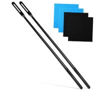 BAZEITFLOW 2 Pcs Flute Cleaning Sticks with Cleaning Cloths Flute Maintenance Tools for Daily Use and Polishing Smooth Surface Non Damaging Design