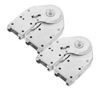 BAZEITFLOW 2 Pcs Stainless Steel Folding Attic Ladder Hinges Replacement Multi-Position Step Ladder Fittings for Home Repair and Upgrade