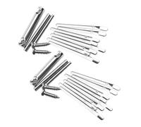 BAZEITFLOW 2 Sets Diy 8-keys Kalimba Thumb Piano Mini Finger Piano Portable Musical Instrument for Beginner Adults and Boys and Girls with Crystal Keys