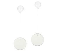 BAZEITFLOW 2 Sets Floating Betta Fish Tank Mirror Decorative Aquarium Accessory for Betta Fish Training Enrichment Compact Durable Easy to Maintain