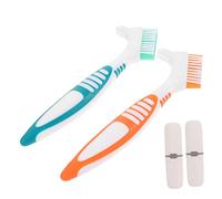 BAZEITFLOW 2 Sets Multi Use Travel Toothbrush Set of Toothbrush Holders with Durable Design Individually Wrapped Brushes Tight Seal for Hygiene for Outdoor Adventures and Travel