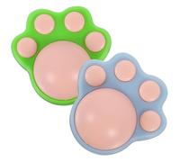 BAZEITFLOW 2 Sets Rotatable Catnip Ball with Replaceable Edible Catnip Core Indoor Lickable Plaything for Cats Stress Relief and Teeth Cleaning in Green Blue