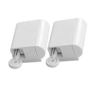 BAZEITFLOW 2 Sets Wall-Mounted Manual Toothpaste Squeezer White Abs Plastic Tube Dispenser Compact Bathroom Holder Use Handle Design for Home Convenience and Money Saving