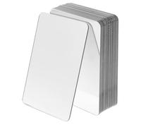 BAZEITFLOW 20Pcs 50X70X1Mm Acrylic Square Mirror Tiles Adhesive Reflective Optics for Student Science Experiments Crafts DIY Hand Periscope Educational Use