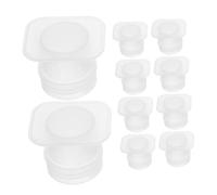 BAZEITFLOW 20pcs Bee Watering Feeder Cups for Beekeeping Nest Tools Reusable Plastic Hive Feeding Equipment with Fine Mesh Opening Efficient Apiculture Hydration for Home and Commercial