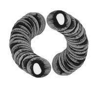BAZEITFLOW 20pcs Black Ballet Hair Nets Reusable Elastic Bun Covers for Women Lightweight Invisible Mesh Hair Accessories for Dance Skating Secure Efficiently