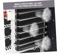 BAZEITFLOW 20PCS Black Metal Mesh Pci Slot Block Blanking Plates for Case Cooling Fan Dustproof Ventilation Compatible with Matx and Atx Computer Chassis Easy Install and Removal
